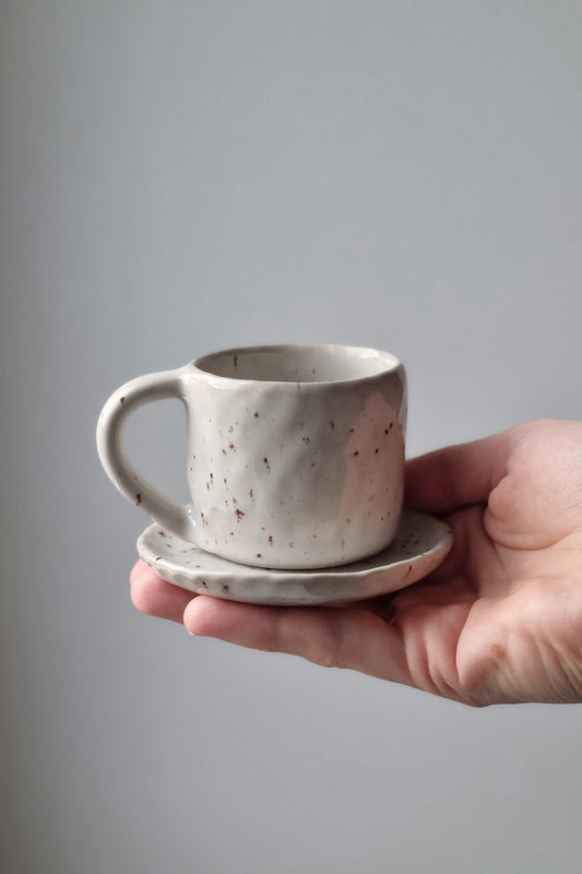 Espresso puodelio ir lėkštutės komplektas - Popietė